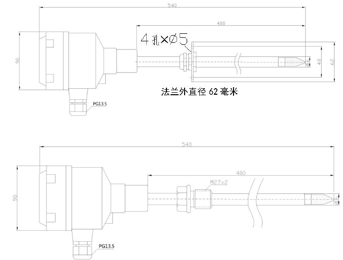 耐溫型溫濕度傳感變送器 GW100-B