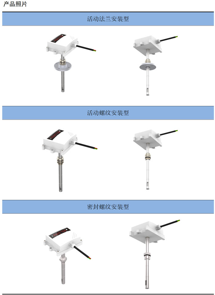 法蘭安裝溫濕度變送器NZ4202